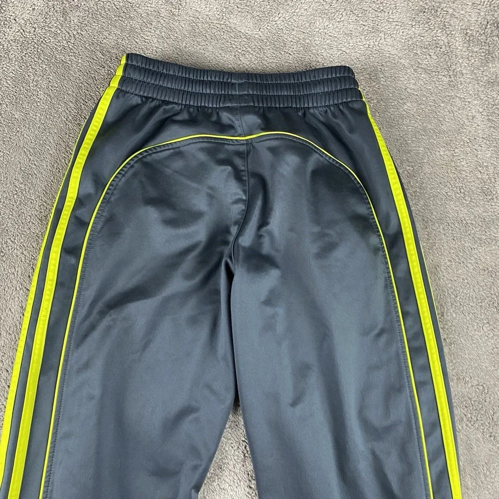 Adidas Activewear Athletic Sweatpants Youth Medium 10/12 Gray‎ Yellow - Picture 14 of 15